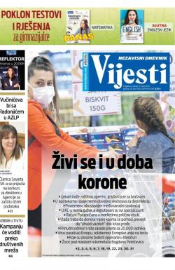 Vijesti - broj 7883, 17. mar 2020.