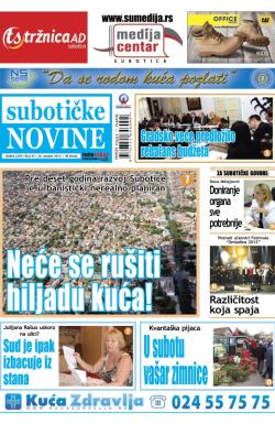 Nove Subotičke novine - broj 43, 26. okt 2012.