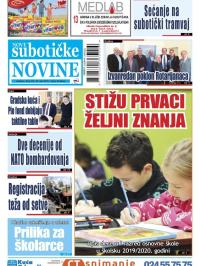 Nove Subotičke novine - broj 109, 29. mar 2019.