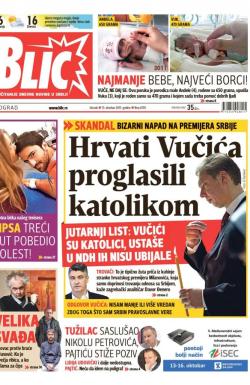 Blic - broj 6705, 13. okt 2015.