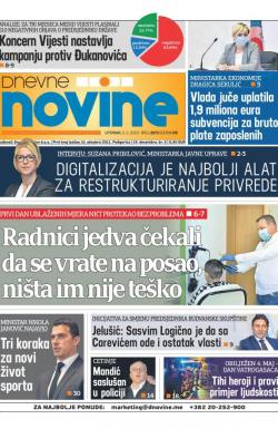 Dnevne novine - broj 2672, 5. maj 2020.