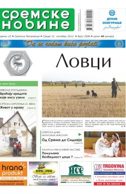 Sremske Novine - broj 2696, 31. okt 2012.