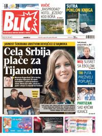 Blic - broj 6281, 8. avg 2014.