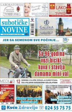 Nove Subotičke novine - broj 18, 6. maj 2016.