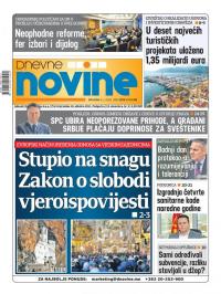 Dnevne novine - broj 2573, 8. jan 2020.