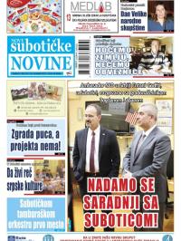 Nove Subotičke novine - broj 142, 22. nov 2019.