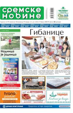 Sremske Novine - broj 2889, 13. jul 2016.