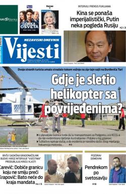 Vijesti - broj 7653, 29. jul 2019.