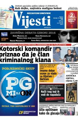 Vijesti - broj 6667, 13. okt 2016.