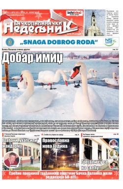 Nedeljne novine, B. Palanka - broj 225, 16. jan 2015.