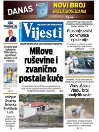 Vijesti - broj 7993, 9. jul 2020.