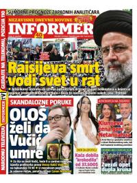 Informer - broj 3680, 22. maj 2024.