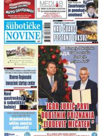 Nove Subotičke novine - broj 145, 13. dec 2019.