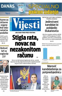 Vijesti - broj 8342, 1. jul 2021.