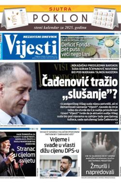 Vijesti - broj 9583, 29. dec 2024.