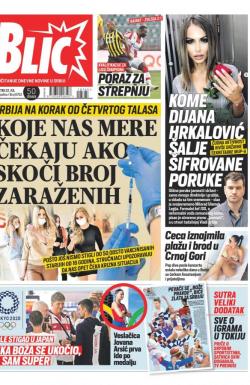 Blic - broj 8763, 22. jul 2021.