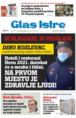 Glas Istre - broj 342, 12. dec 2020.