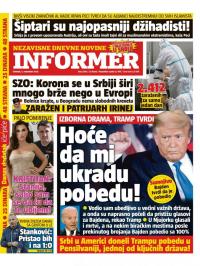 Informer - broj 2598, 5. nov 2020.