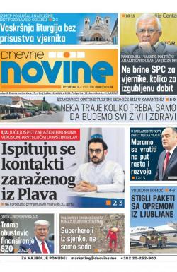 Dnevne novine - broj 2658, 16. apr 2020.