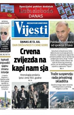 Vijesti - broj 8354, 13. jul 2021.