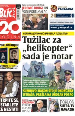 Blic - broj 7058, 6. okt 2016.