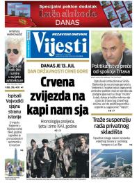 Vijesti - broj 8354, 13. jul 2021.