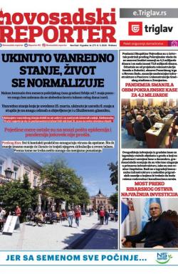 Novosadski reporter - broj 273, 8. maj 2020.