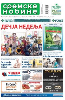 Sremske Novine - broj 3163, 13. okt 2021.