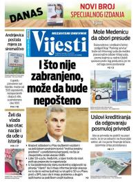 Vijesti - broj 8013, 30. jul 2020.