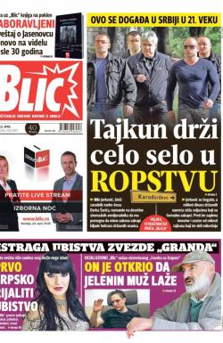 Blic - broj 6893, 22. apr 2016.