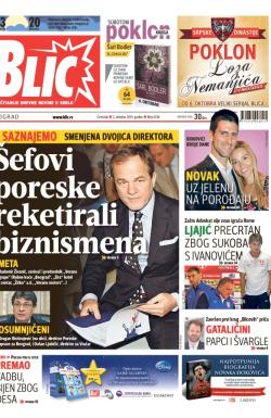 Blic - broj 6336, 2. okt 2014.