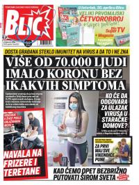 Blic - broj 8322, 28. apr 2020.