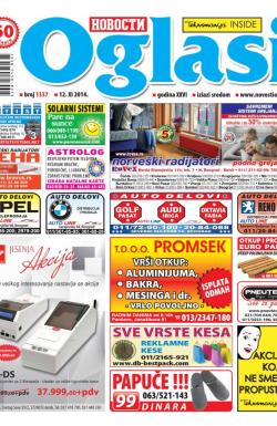 Novosti oglasi - broj 1337, 12. nov 2014.