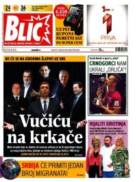 Blic - broj 6663, 1. sep 2015.