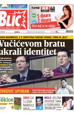 Blic - broj 6361, 27. okt 2014.