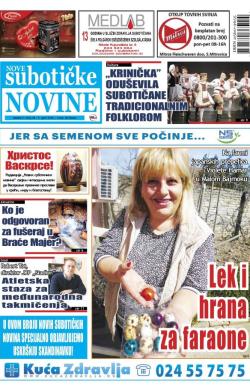 Nove Subotičke novine - broj 65, 5. apr 2018.