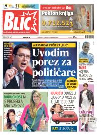 Blic - broj 6168, 14. apr 2014.