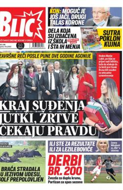 Blic - broj 8362, 9. jun 2020.