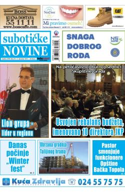 Nove Subotičke novine - broj 49, 5. dec 2014.