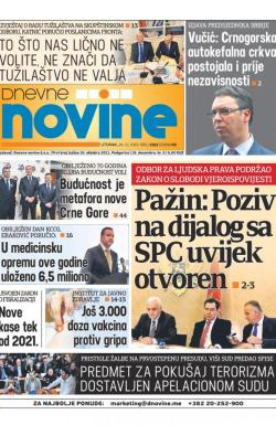 Dnevne novine - broj 2563, 24. dec 2019.