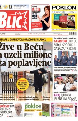 Blic - broj 6365, 31. okt 2014.