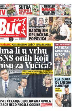 Blic - broj 7724, 17. avg 2018.