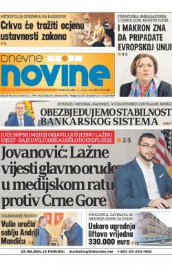 Dnevne novine - broj 2577, 13. jan 2020.