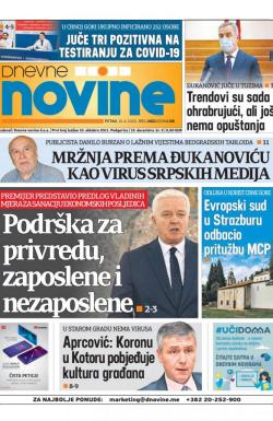 Dnevne novine - broj 2653, 10. apr 2020.