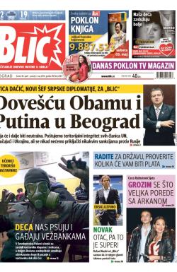 Blic - broj 6183, 30. apr 2014.