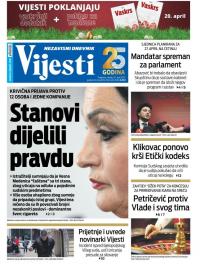 Vijesti - broj 8631, 20. apr 2022.