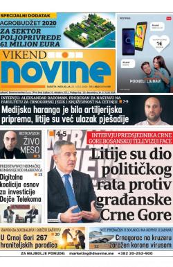 Dnevne novine - broj 2612, 22. feb 2020.