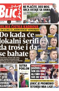 Blic - broj 7629, 14. maj 2018.