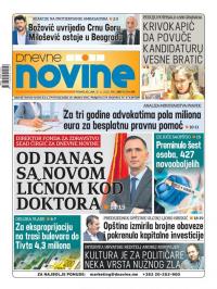 Dnevne novine - broj 2850, 30. nov 2020.