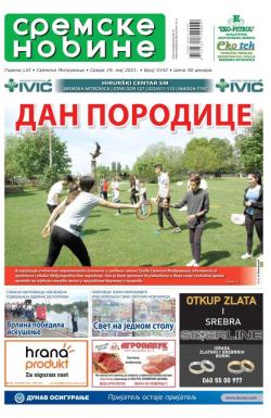 Sremske Novine - broj 3141, 19. maj 2021.